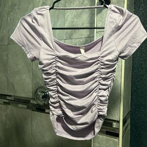 Lavender Ruched Women's Top